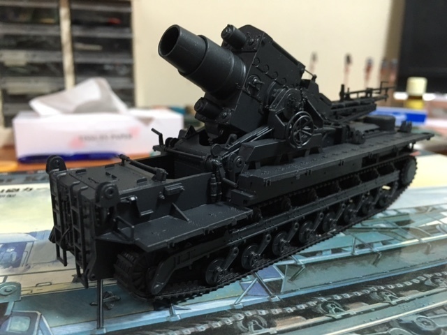 1/72 ドイツ自走臼砲”カール”大学選抜チーム風 その3: 東名川崎