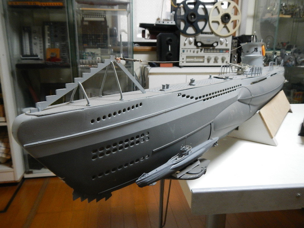 旧ドイツ海軍 U-ボート TypeⅦB型 1/40 ラジコン : 東名川崎製作所（仮）