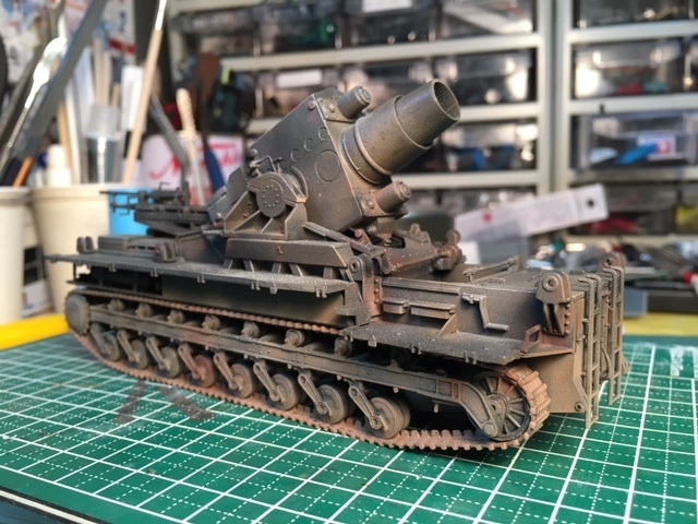 1/72 ドイツ自走臼砲”カール”大学選抜チーム風 その3: 東名川崎